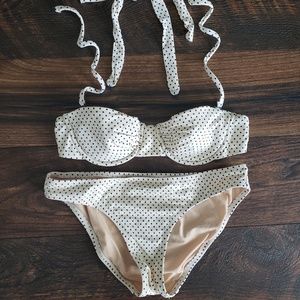 JCrew polka dot bikini